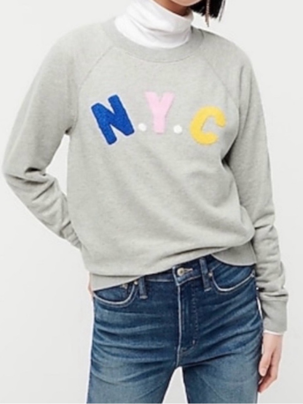 J. CREW Preppy Sweatshirt NWOT - Picture 4 of 10